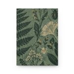 Botanical Hardcover Journal Jade Fern Beetle Nature Notebook Gift