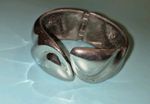 Vintage Sterling silver hinged bracelet