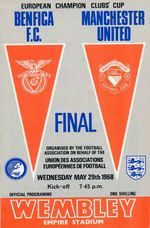 EUROPEAN CUP FINAL 1968 Manchester United v Benfica - ORIGINAL programme