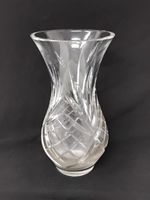Vintage Royal Doulton 8" Cut Glass / Lead Crystal - Heavy Decorative Vase