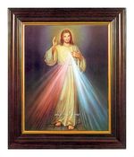 THE DIVINE MERCY, JESUS I TRUST IN YOU - FRAMED ROMAN CATHOLIC PRINT / PICTURE