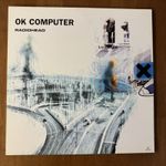 RARE 12" X 12" RECORD STORE DISPLAY CARD - RADIOHEAD - OK COMPUTER (1997)