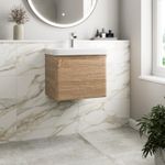 Wall Mounted Bathroom Vanity Unit & Basin Sink Storage Furniture Cabinet 500mm