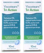 Viscotears Tri Action Preservative Free Eye Drops X 2
