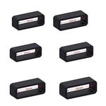 Black Rubber Watch Strap Buckle Band Keeper Hoop Loop Holder Retainer Ring