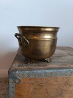 Vintage Brass Planter Pot Plant Holder