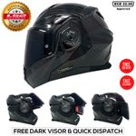 LS2 FF901  ADVANT X CARBON FIBER MODULAR FLIP FRONT FULL FACE MOTORCYCLE HELMET