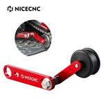 NICECNC Drive Chain Tensioner Roller Slider For Yamaha Raptor 700 2013-2026 Red