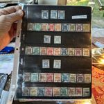 PALESTINE COLLECTION #1-J20  (British Mandate) 1918-  97 Stamps,  2 Pages Photos