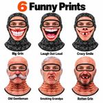 3D Funny Face Ski Mask Balaclava Motorcycle Cycling Outdoor Winter Face Cover