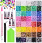 40000 Bedazzling Kit Rhinestone with 5 Glues | 40 Colours Bedazzler Kit Gems for