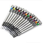 0.6-2.0mm 13Pack Metal Slotted Cross Screwdriver Set Watchmaker Repair Tool