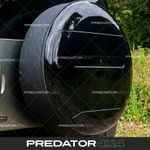 BLACK REAR SPARE WHEEL TYRE COVER FOR LAND ROVER DEFENDER L663 90 110 2020+