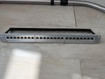 Patch Panel Cat6 24-Port RJ45 Gigabit Ethernet Panel, 19-inch Rack-Mountable 1U