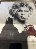 Madonna Glass Picture Mirror Borderline 1980’s  framed 1 of 1 Ultra Rare