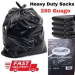 COMPACTOR Black Sacks | GOLIATH 280G BIN LINERS | Refuse/Rubbish/Waste/Bin Bags