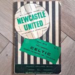 Newcastle United vs Celtic Friendly Challenge Match Programme 17 Feb 1968