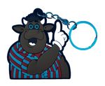 BULLSEYE DARTS 1980s RETRO TV GAME SHOW BULLY RUBBER KEYCHAIN KEYRING NEW REF #4