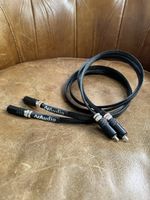 Audiophile Cable Pure Silver Quality Viborg Plugs Interconnect RCA to RCA 50cm