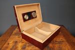 Humidor Cigar Box Burr Cherrywood Veneer High Gloss Lacquered