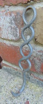Vintage French Rustic Farmhouse Industrial Butcher's Metal Meat Hook