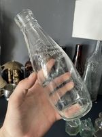 Vintage Old Express Dairies 3p Pint Pasteurised Milk Dairy Glass Bottle
