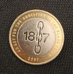 UK £2 Two Pounds Coin 2007 Abolition of the Slave Trade 1807