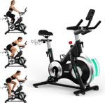 DAMSUN New Professional Exercise Bike, Stronger Magnetic Resistance Spin Bike wi