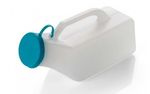 Male Urinal Bottle 1000ml (1litre) Capacity Carry Handle & Secure Sealing Lid