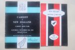 Cardiff and Pontypool & Cross Keys v New Zealand 1963 Rugby Union programmes (2)