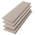 Acoustic Slat Wood Wall  Panels 2400 x 600mm 4 Pack Natural Oak