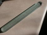 Glass Bar, 430 x 34 x 23 mm, Rounded Ends, with R K etched on