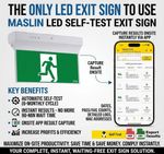 Maslin ST LED Blade Emergency Exit Sign Light 24m Best Seller