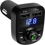Car Wireless Bluetooth FM Transmitter MP3 Player USB Car Charger Adapter UK