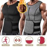 Men Gym Neoprene Sauna Vest Sweat Body Shaper Waist Trainer Fat Burner Tank Tops