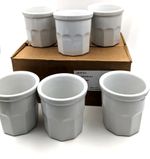 6 x Pillivuyt France White Jam Pot 30cl 1 box oven Proof  Baking Freezer Safe