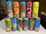 Vintage Peace Tea Can Collection. 11 Cans in total. 23oz cans large cans.