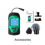 Portable Fish /Depth Finder, Colour 2" Display, Cable Transducer, Kayaks, Boats