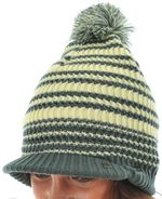 SANTA CRUZ Gry Vinilla Sweet Stripe Womens Visor Beanie /  Surf, Snowboard, Ski
