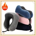 Memory Foam U-Shaped Neck Pillow Travel Flight Soft Head Rest Support Cushion UK
