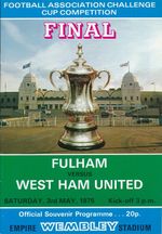 FA CUP FINAL PROGRAMME 1975 West Ham United v Fulham