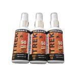 Pyramid Travel TREK 50 60ml X3 Max Strength Mosquito Repellent with 50% DEET 