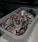 3 Pounds Jewelry Costume Vintage Mix LBS  necklaces bracelets pins rings etc lbs