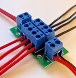 Power Distribution Board for DC, DCC and AC Wiring 2 channel 6 way connector