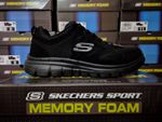 SKECHERS MENS SHOES BLACK WALKING MEMORY FOAM GYM SOFT WALK SKETCHERS TRAINERS