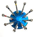 Screw Drivers Set of 9 on Swivel Base Watchmakers Hobby Tool Quality Euro Pro 