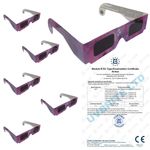6 x Solar Eclipse Glasses CE & EN ISO 12312-2 Certified Eye Protection 12 AUG 26