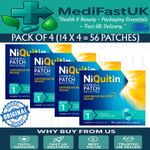 NiQuitin Clear 21mg Nicotine Patches Step 1 Stop Smoking Aid – 56 Patches UK