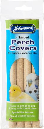 Johnsons Veterinary Products M080 Perch Covers for Budgies, Canaries, 4 Sanded C