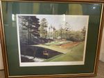 Baxter Prints Augusta USA The 12th Signed by Graeme W Baxter Framed 22" x 17"